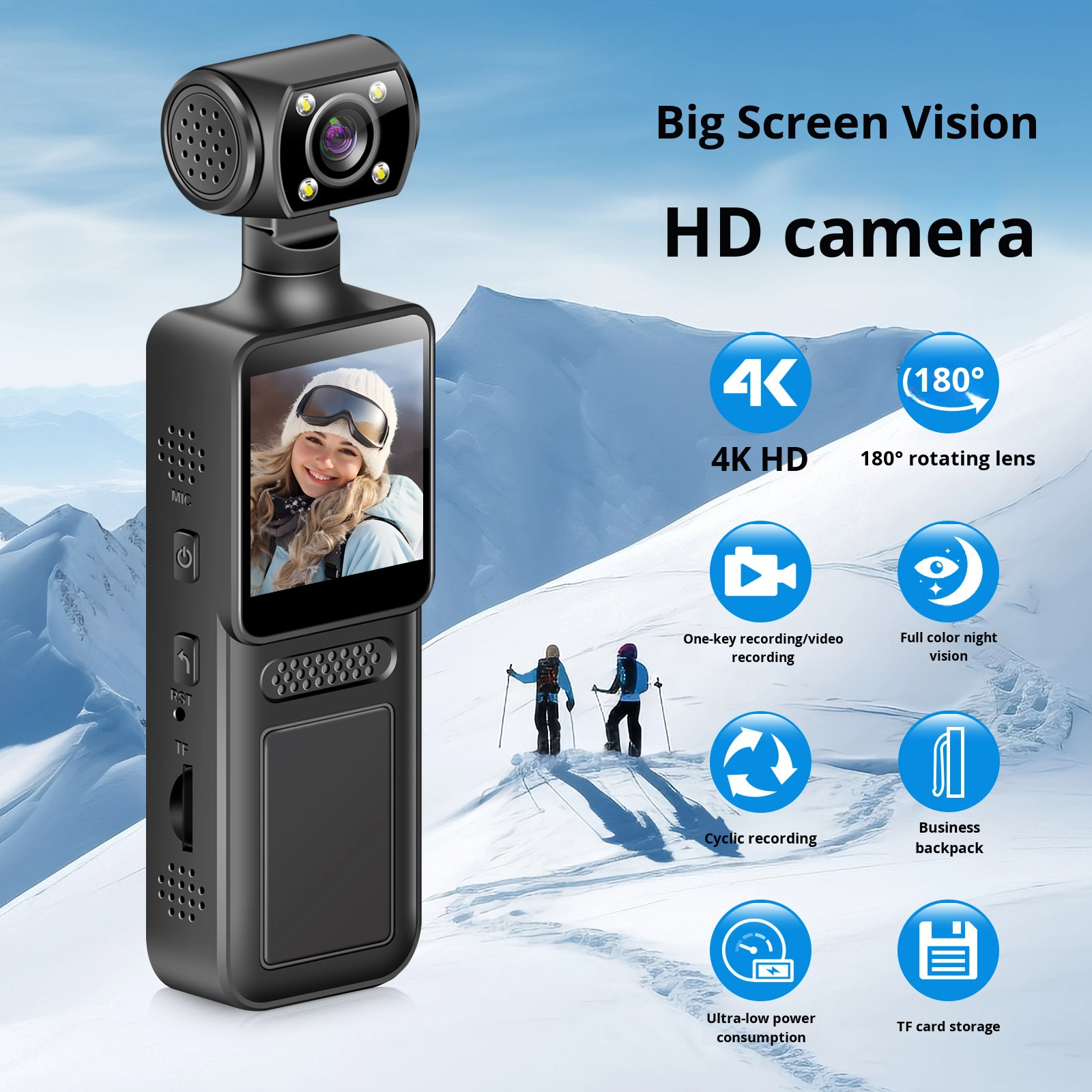 Portable HD WiFi Body-Worn Cam - Outdoor Adventure Video incelemesi ve fiyatı