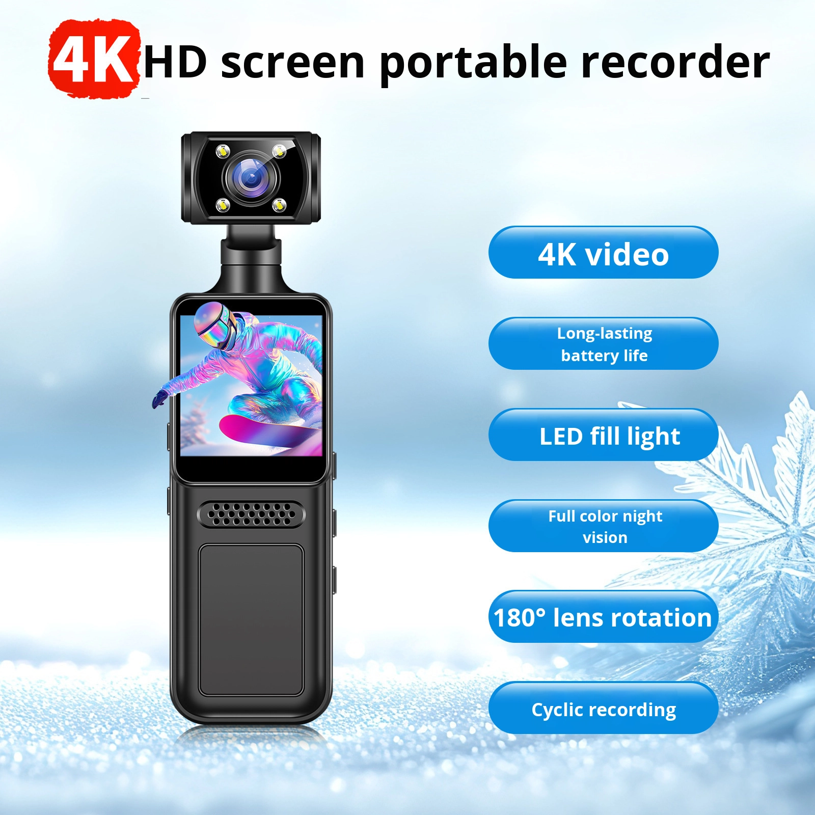 Portable HD WiFi Body-Worn Cam - Outdoor Adventure Video incelemesi ve fiyatı