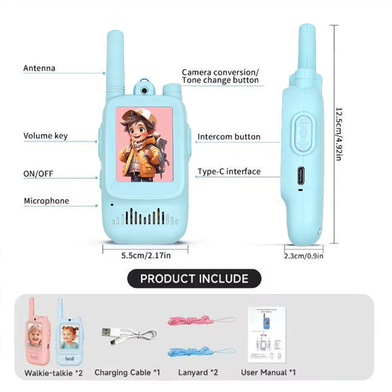 2pcs kids Video Walkie Talkie  - Outdoor Adventure Video incelemesi ve fiyatı