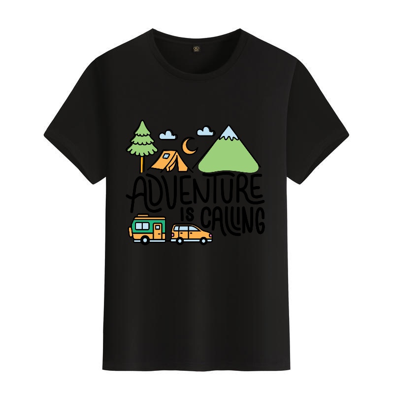 Men's Black Round-Neck Short-S - Outdoor Adventure Wear incelemesi ve fiyatı